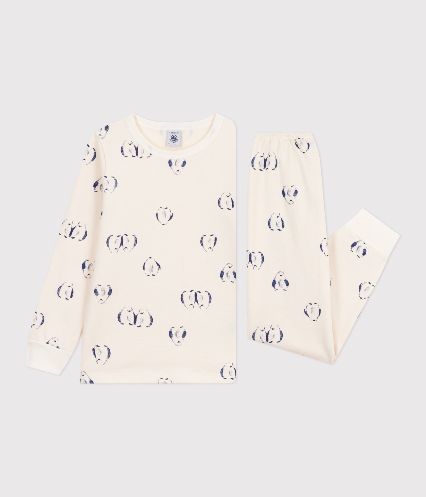Pyjama enfant en molleton imprimé pingouins