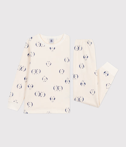 Pyjama enfant en molleton imprimé pingouins