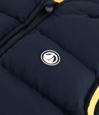 Doudoune enfant sans manche bicolore réversible