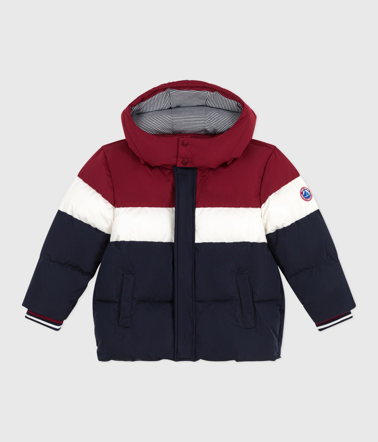 Doudoune enfant unie colorblock
