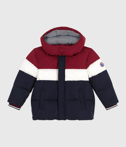 Doudoune enfant unie colorblock