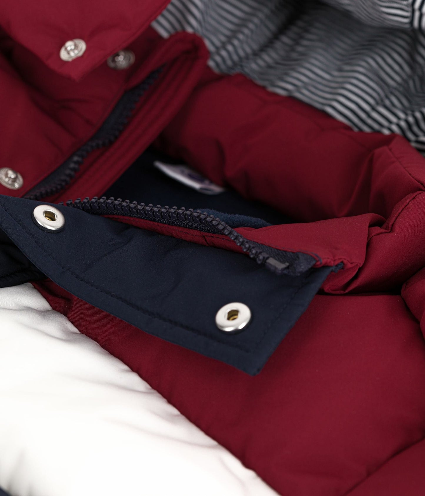 Doudoune enfant unie colorblock