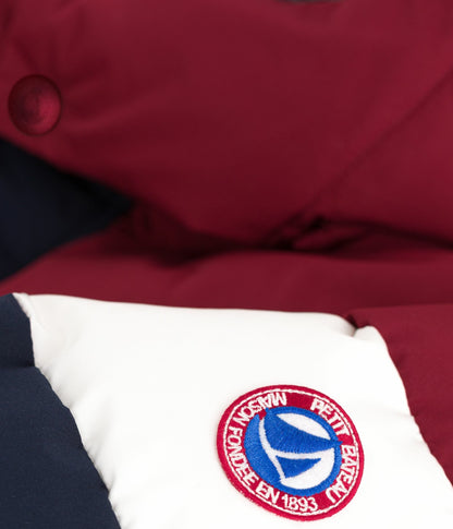 Doudoune enfant unie colorblock