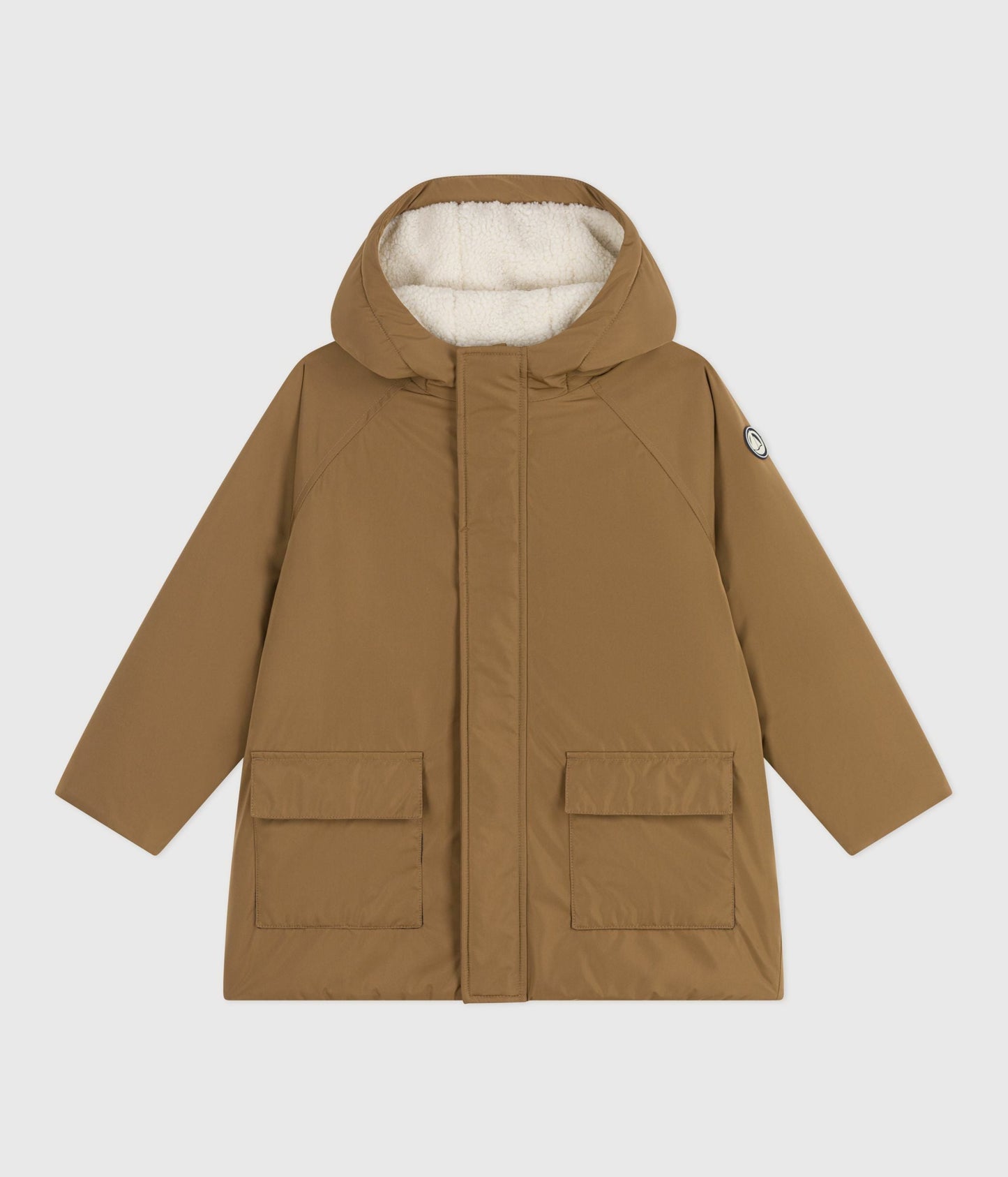 Parka enfant mi-longue unie