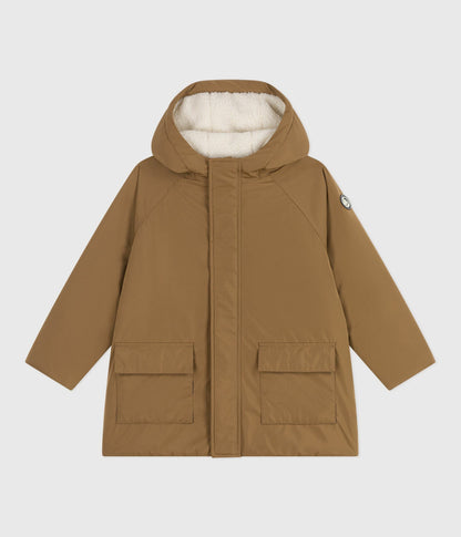 Parka enfant mi-longue unie