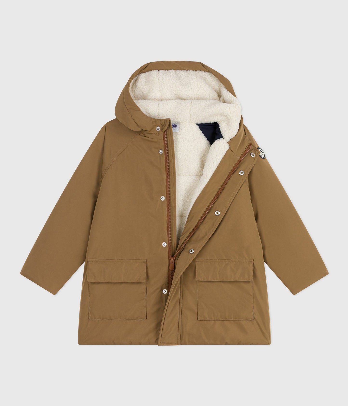 Parka enfant mi-longue unie