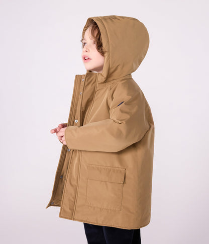 Parka enfant mi-longue unie