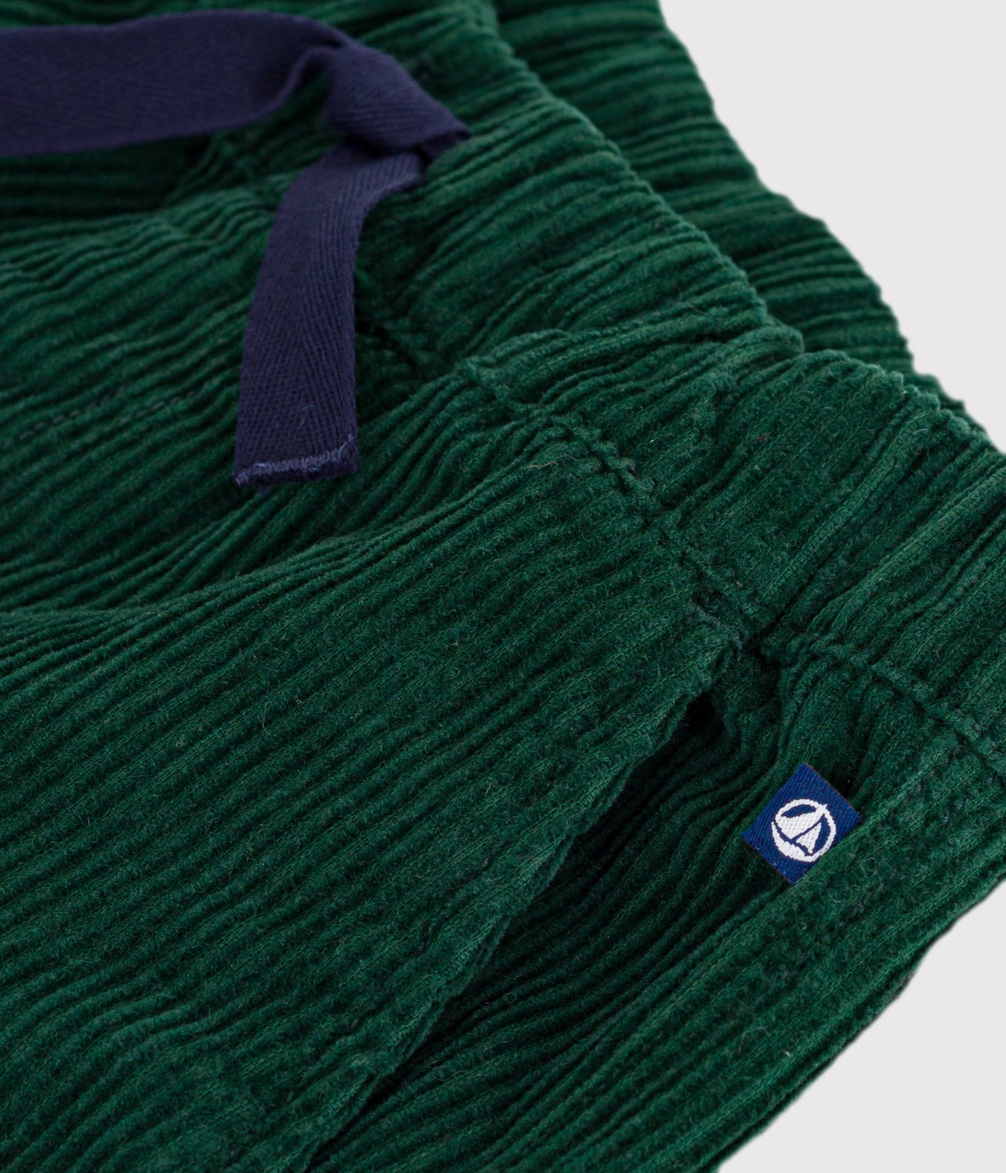 Pantalon cargo enfant en velours uni