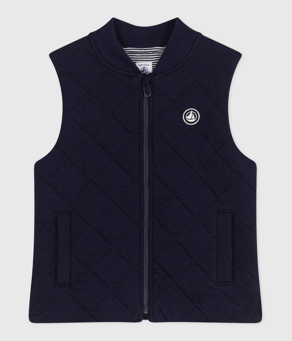 Children's plain sleeveless cotton vest