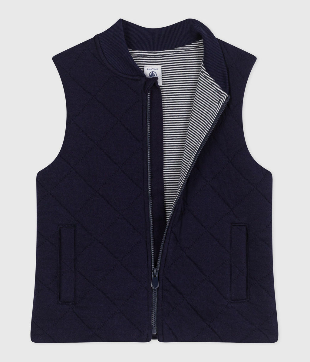Children's plain sleeveless cotton vest