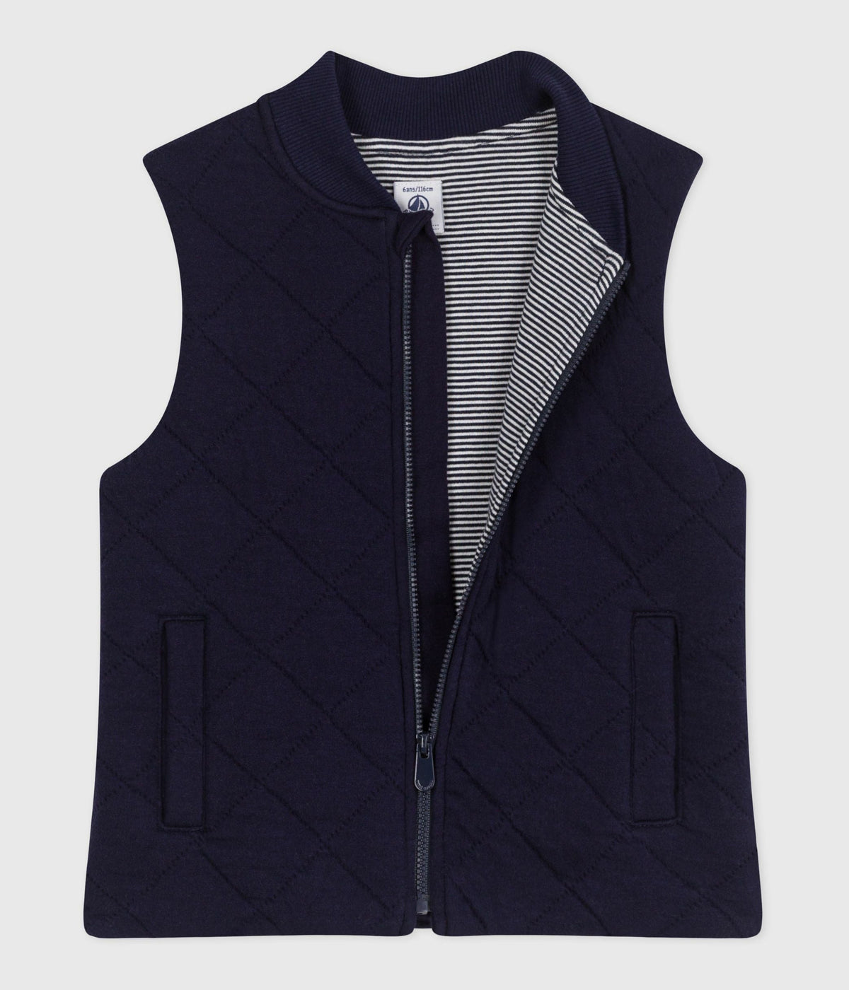 Children's plain sleeveless cotton vest