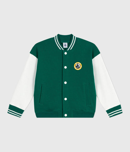 Veste teddy enfant en coton uni