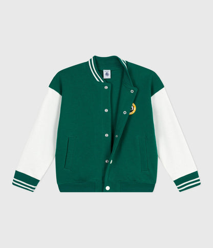 Veste teddy enfant en coton uni