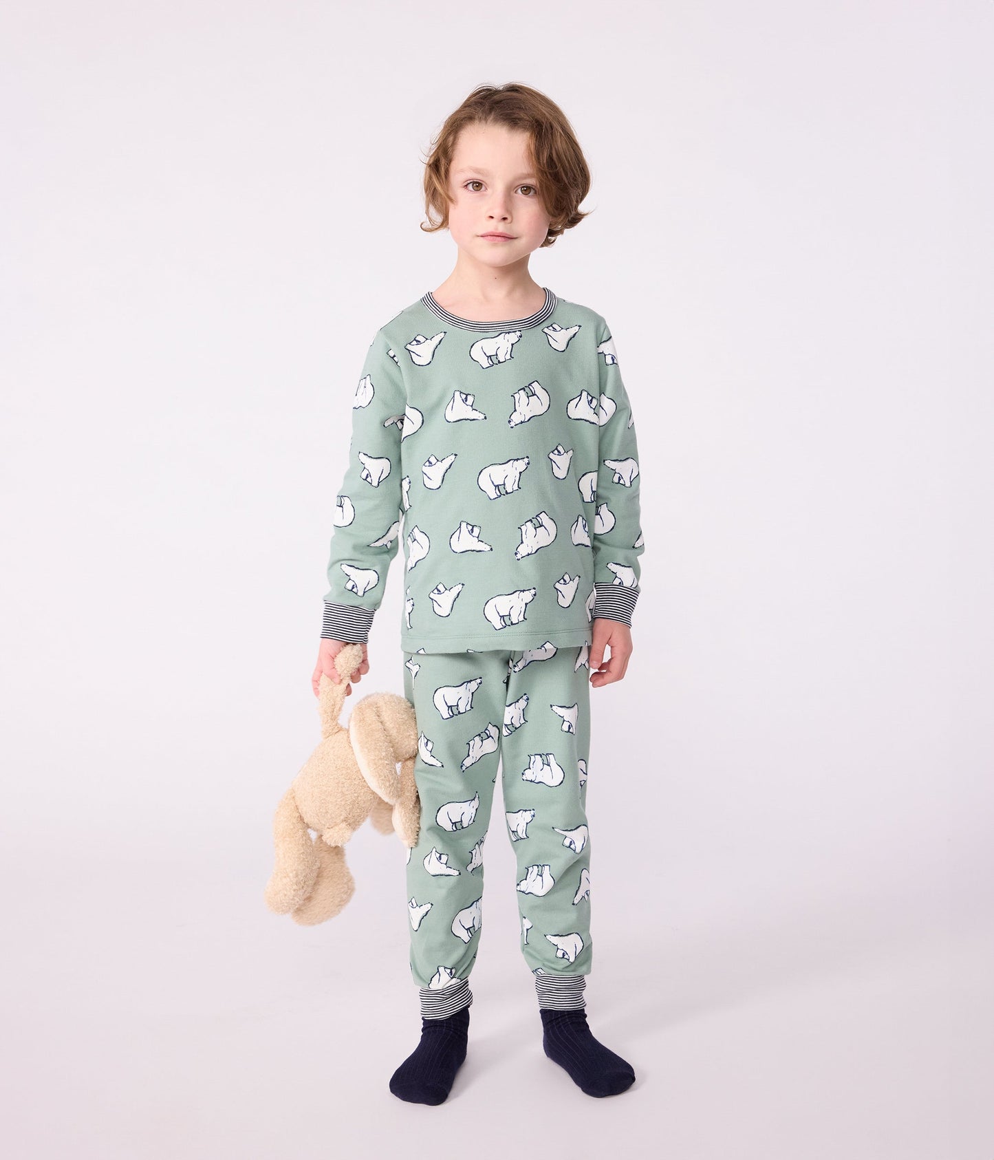 Pyjama enfant en molleton imprimé ours