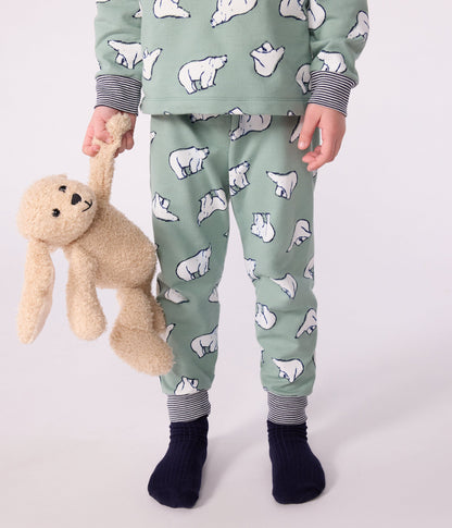 Pyjama enfant en molleton imprimé ours