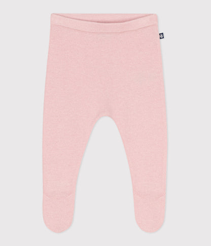 Pantalon bébé en tricot laine et coton