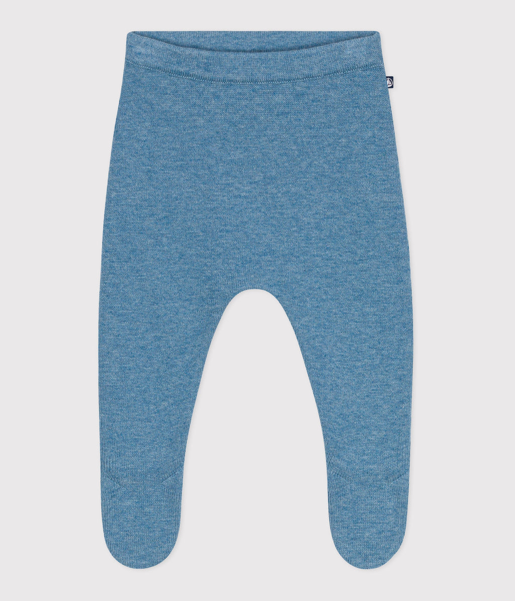 Baby trousers in wool and cotton knit