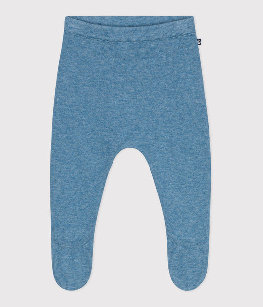 Pantalon bébé en tricot laine et coton