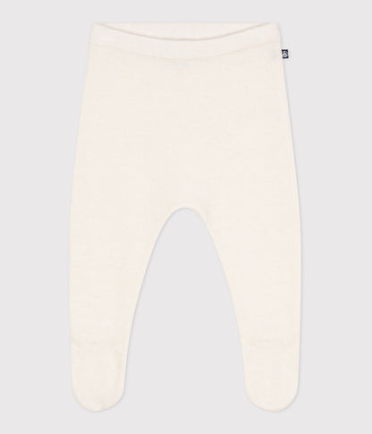 Pantalon bébé en tricot laine et coton