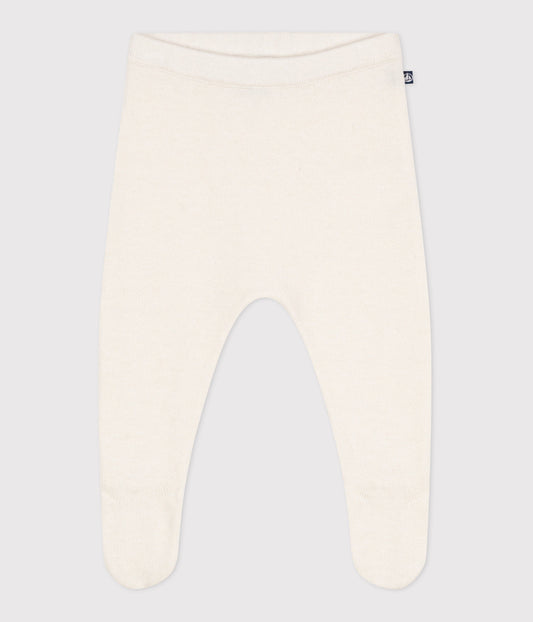 Pantalon bébé en tricot laine et coton