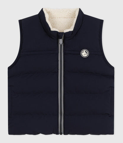 Doudoune bébé sans manche réversible – F1