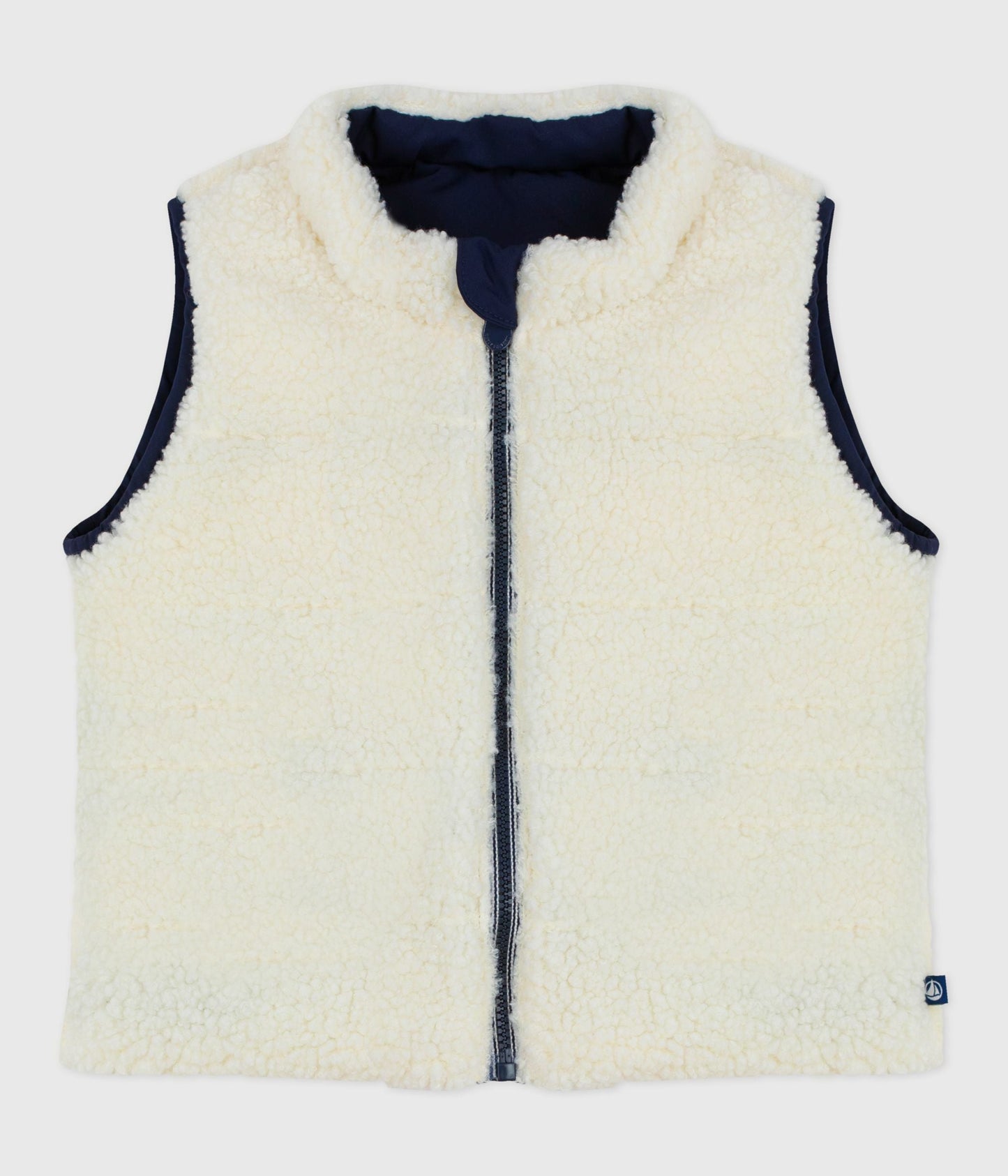 Doudoune bébé sans manche réversible