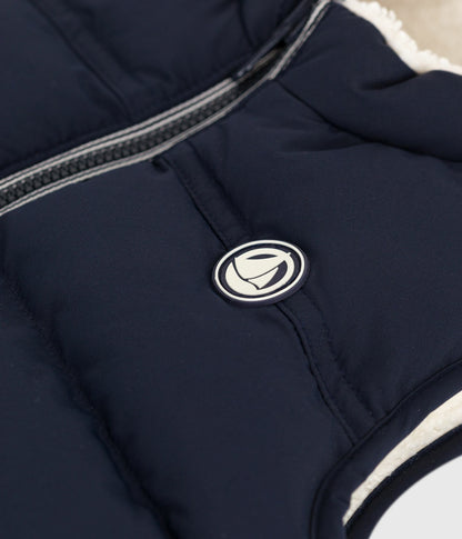 Doudoune bébé sans manche réversible