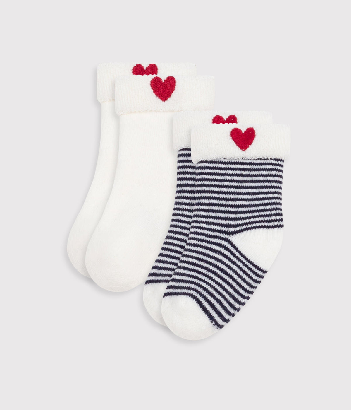 Lot de chaussettes bébé en coton brodé – F1