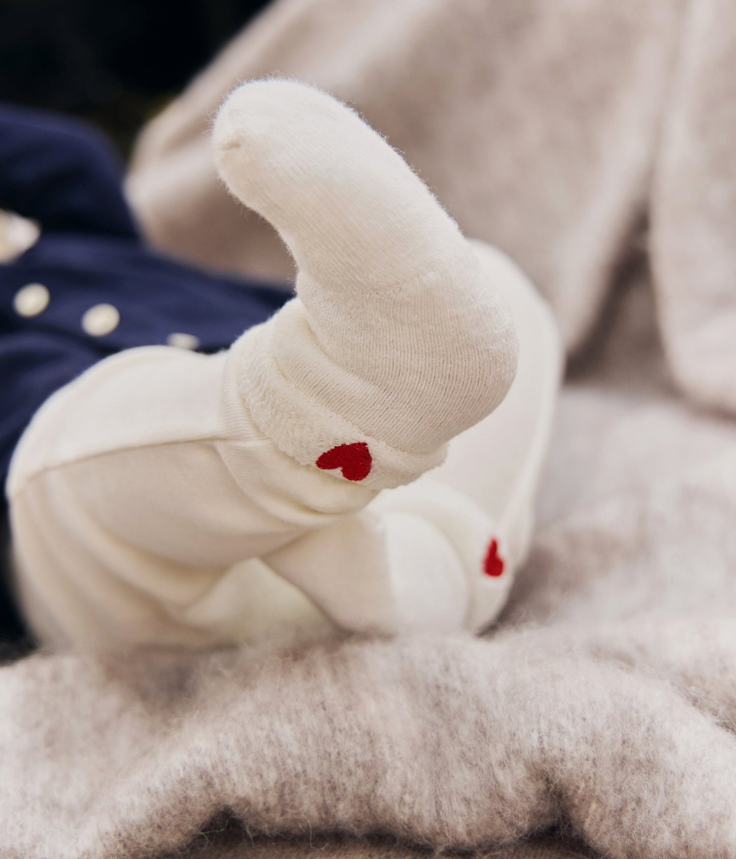 Lot de chaussettes bébé en coton brodé