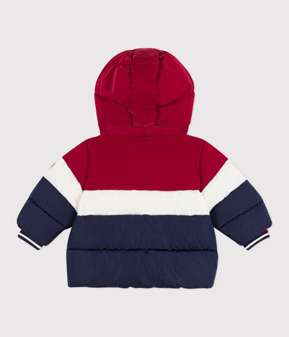 Doudoune fine bébé unie colorblock