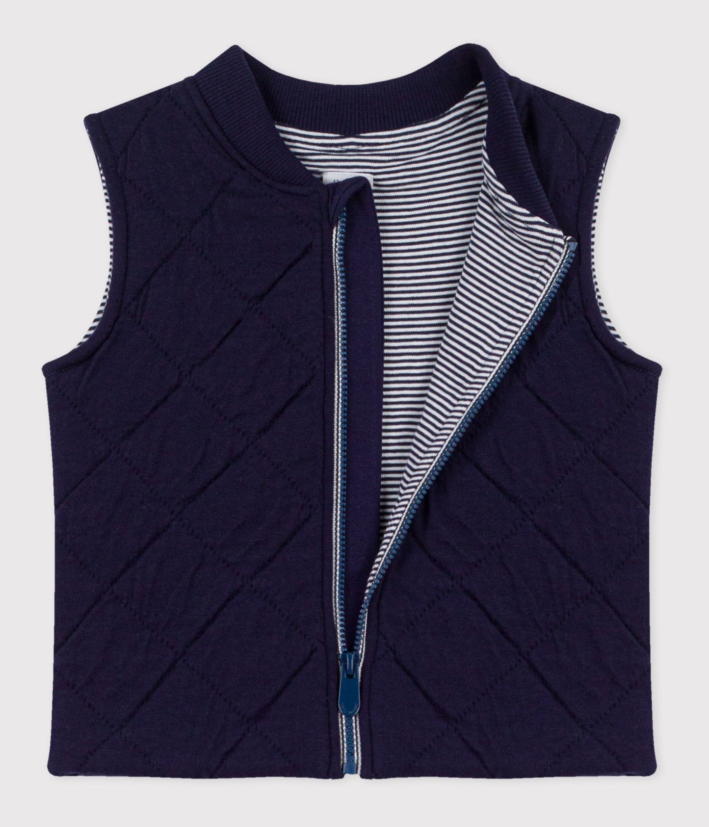 Doudoune bébé sans manche en coton matelassé