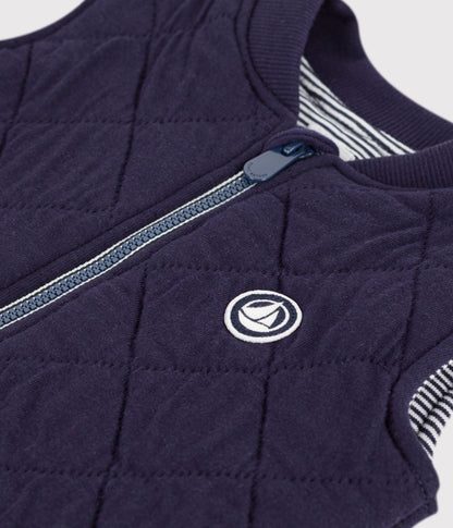 Doudoune bébé sans manche en coton matelassé