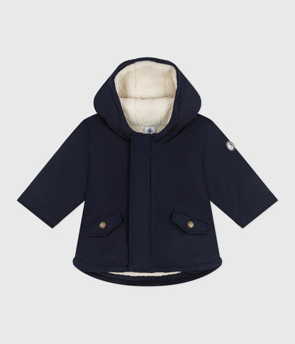 Parka bébé mi-longue unie