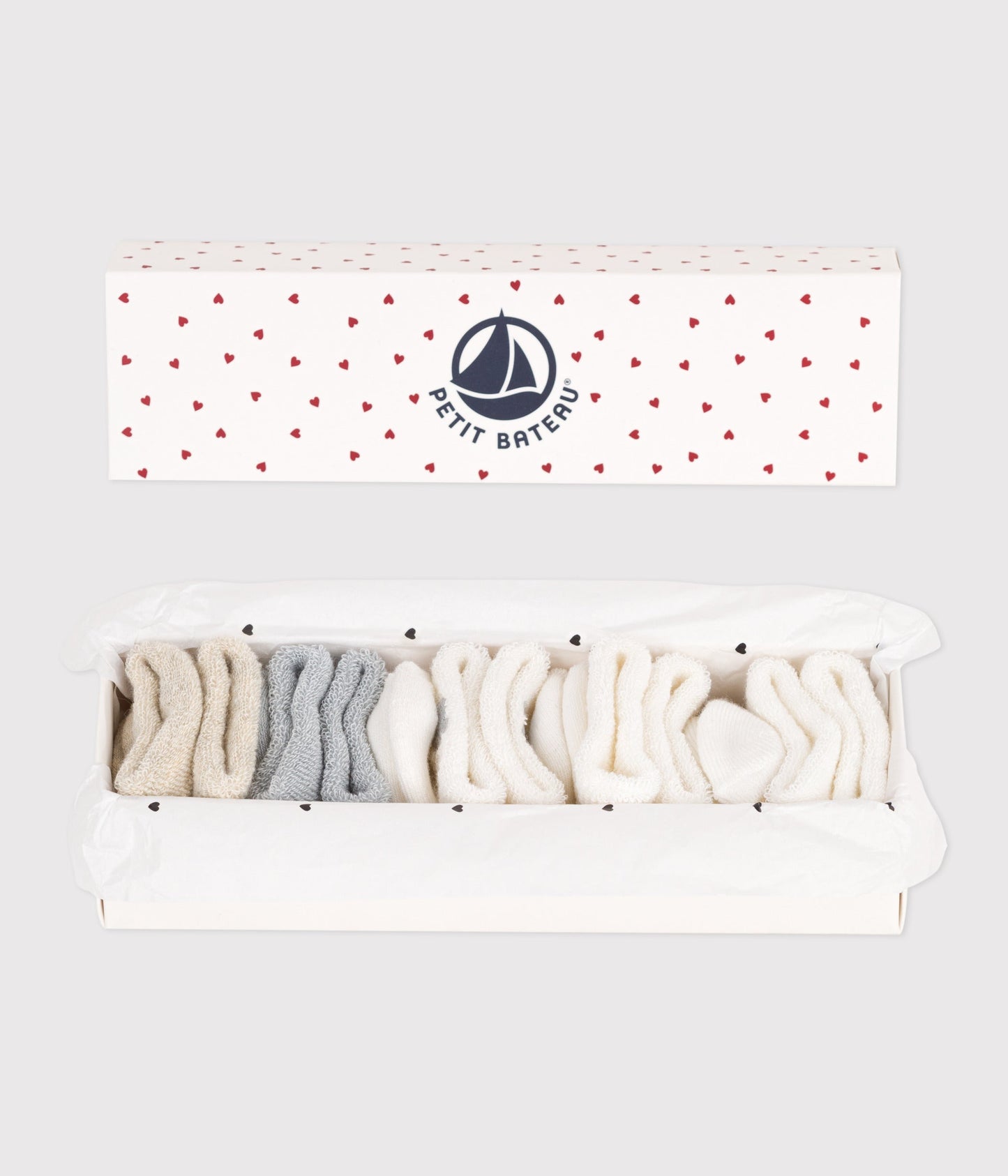 Lot de chaussettes naissance en coton uni