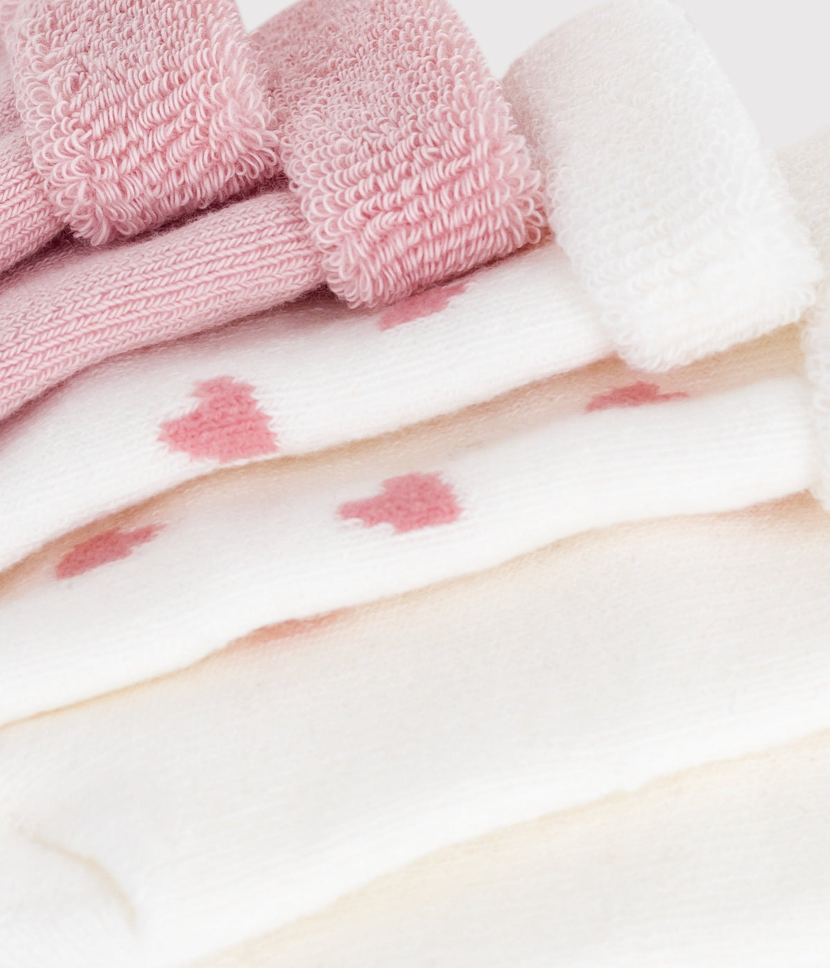 Lot de chaussettes naissance en coton uni – Z1