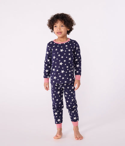 Pyjama enfant en molleton imprimé étoiles