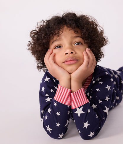 Pyjama enfant en molleton imprimé étoiles