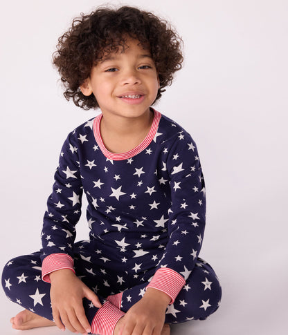 Pyjama enfant en molleton imprimé étoiles