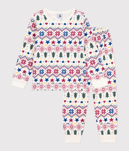 Pyjama enfant en molleton imprimé Noël