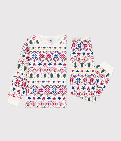 Pyjama enfant en molleton imprimé Noël