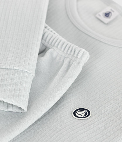 Pyjama enfant en velours uni