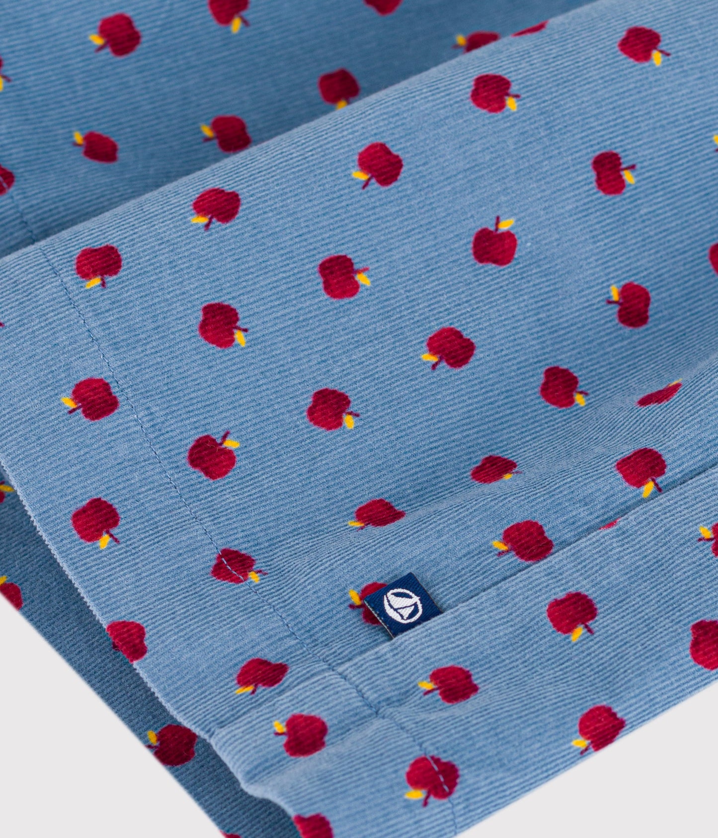 Robe enfant manches longues en velours imprimé