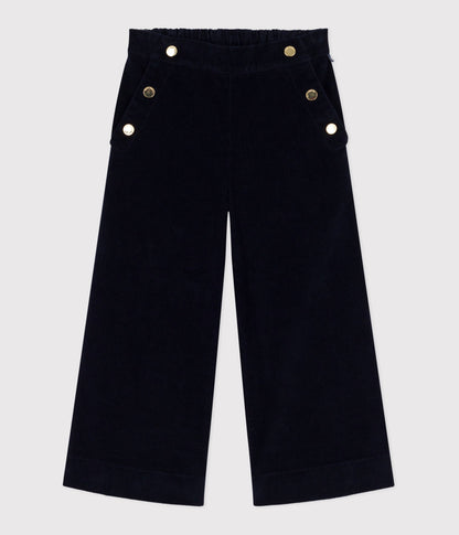 Pantalon enfant en velours uni