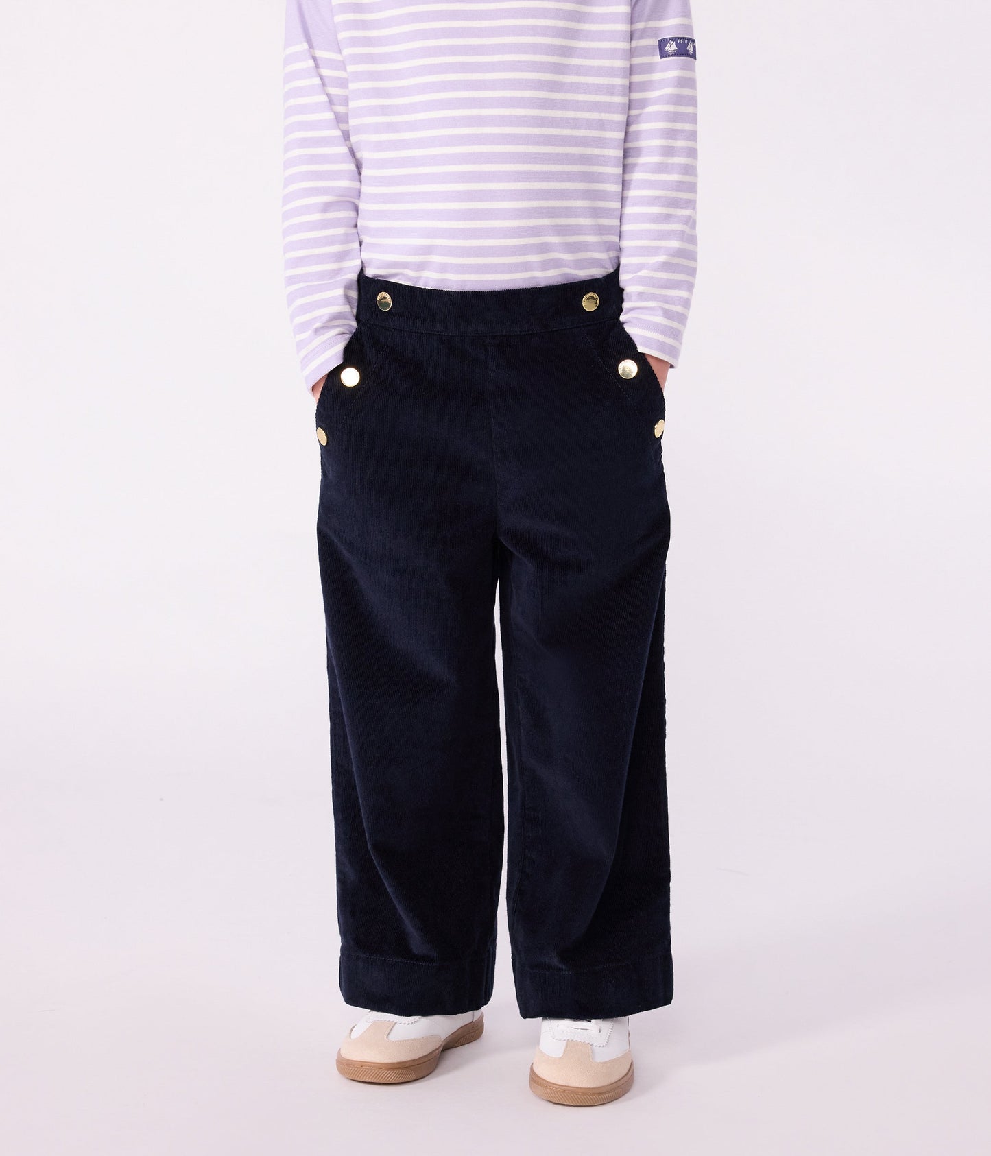 Pantalon enfant en velours uni