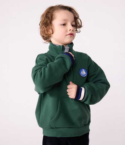 Sweatshirt camionneur enfant en coton uni