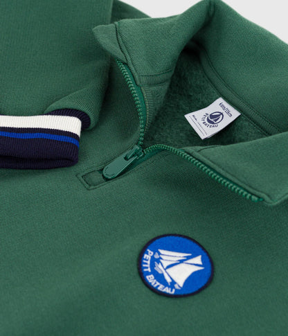 Sweatshirt camionneur enfant en coton uni