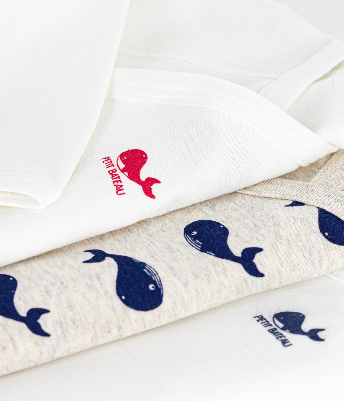 lot de bodies croises manches longues en coton imprime bebe multicouleur