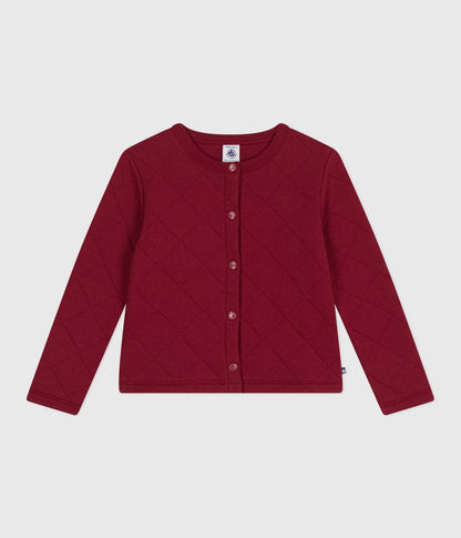 Cardigan enfant en coton uni