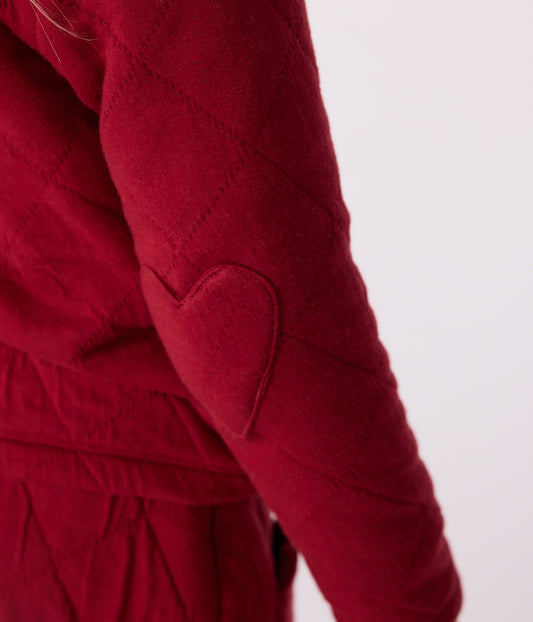 Cardigan enfant en coton uni