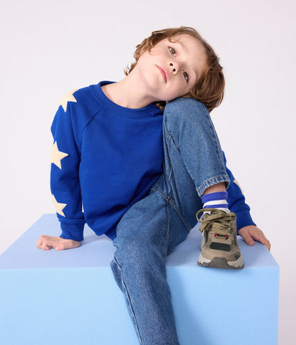 Sweatshirt enfant en coton uni